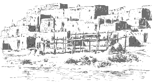 A pueblo from which the Pueblo Indians were given their name